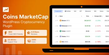 Coins MarketCap - WordPress Cryptocurrency Plugin
